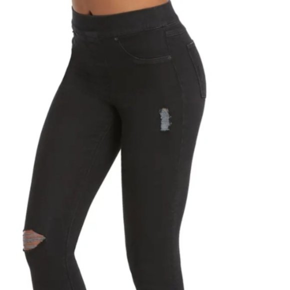 SPANX Denim - SPANX Vintage Distressed Skinny Jeans